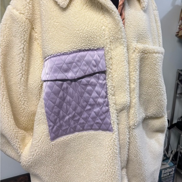 ❤️For Love and Lemons Lavender & Ivory Jacket-XL - Picture 4 of 6